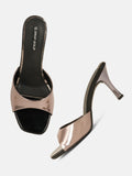 Open Toe Slip-On Heels