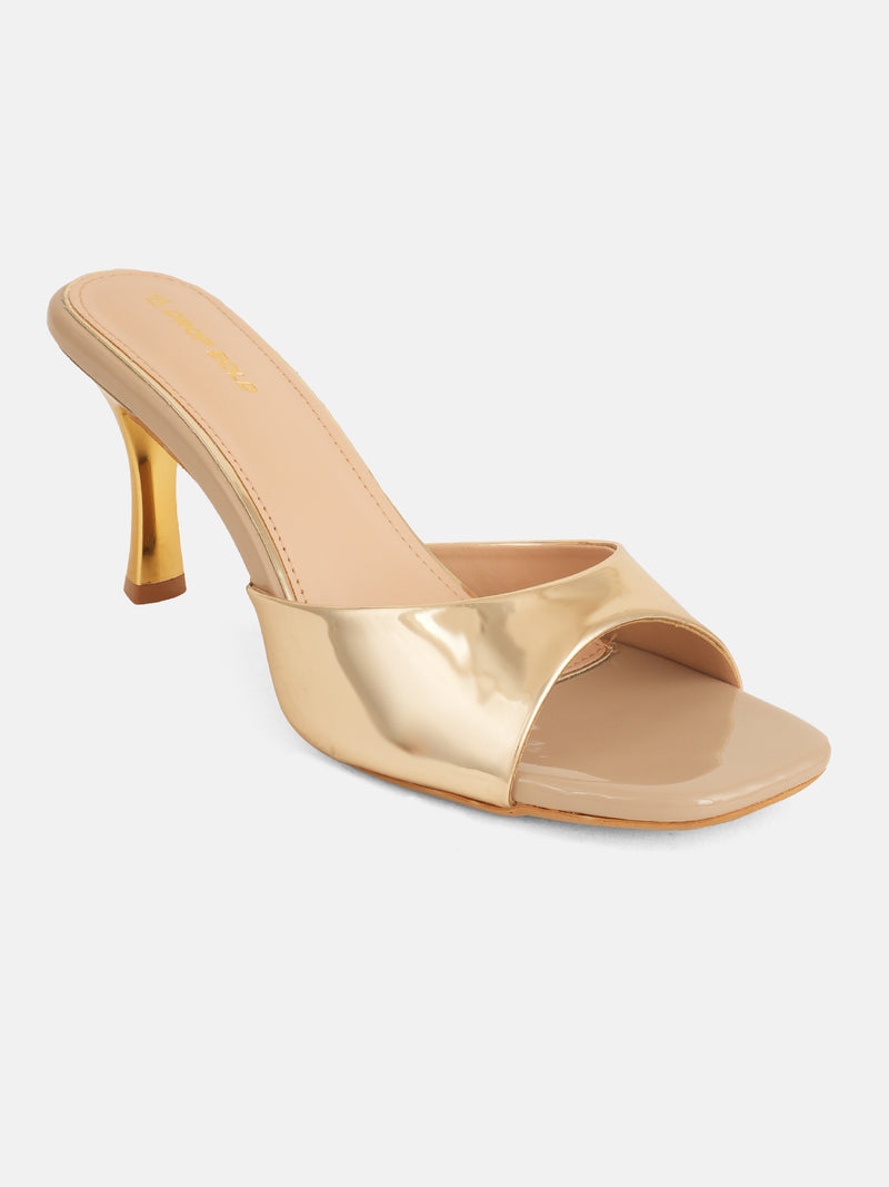 Open Toe Slip-On Heels
