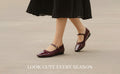 Women’s Mary Jane Wedge Heel Ballet Flats
